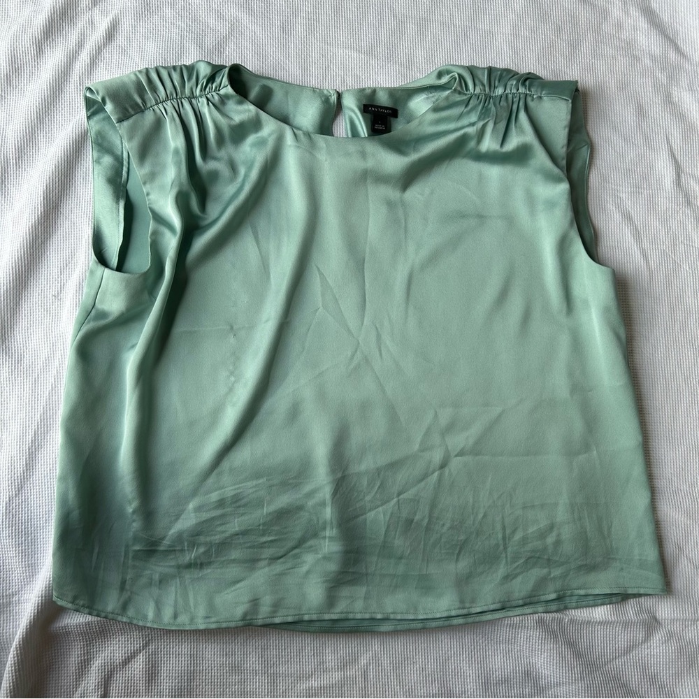 Ann Taylor Mint Green Blouse